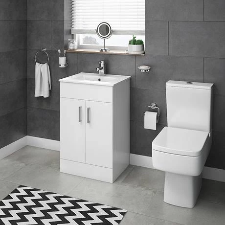 Toreno White 500mm Vanity Unit (Flat Packed) 3 Toreno White 500mm Vanity Unit (Flat Packed) - Image 3