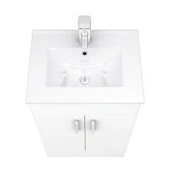 Toreno White 500mm Vanity Unit (Flat Packed) 7 Toreno White 500mm Vanity Unit (Flat Packed) -White Bathroom Furniture Shop MV500FP d3 460