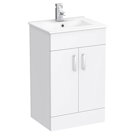 Toreno White 500mm Vanity Unit (Flat Packed) 1 Toreno White 500mm Vanity Unit (Flat Packed)