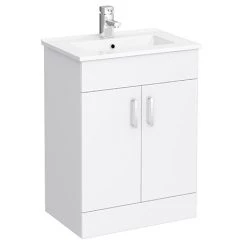 Toreno White 620mm Vanity Unit (Flat Packed)