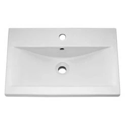Toreno Basin Unit - 500mm Modern High Gloss White with Mid Edged Basin 6 Toreno Basin Unit - 500mm Modern High Gloss White with Mid Edged Basin -White Bathroom Furniture Shop MVME500 D2 460