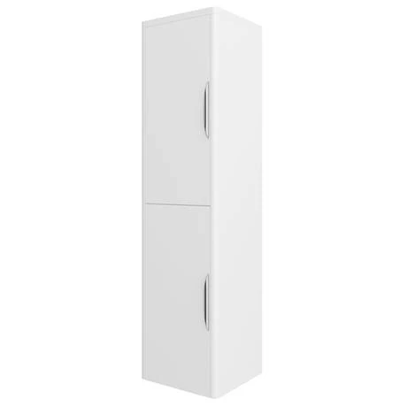 Monza Gloss White Floor Standing Vanity Bathroom Furniture Package 4 Monza Gloss White Floor Standing Vanity Bathroom Furniture Package - Image 4