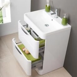 White Bathroom Furniture Shop -White Bathroom Furniture Shop Monza Floor Standing Vanity Unit with Basin W800 x D445mm d1 460