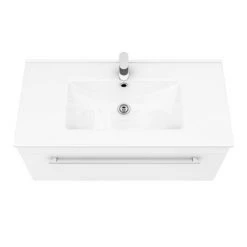 Nova 800mm Wall Hung Vanity Basin with WC Unit, Cistern + Pan -White Bathroom Furniture Shop NOVAWHBASWC n d2 460