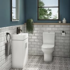 Nova Small Cloakroom Suite - Gloss White