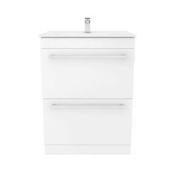 Nova High Gloss White Vanity Bathroom Suite - W1100 x D400/200mm 10 Nova High Gloss White Vanity Bathroom Suite - W1100 x D400/200mm -White Bathroom Furniture Shop NWCVTFW600 n d2 460