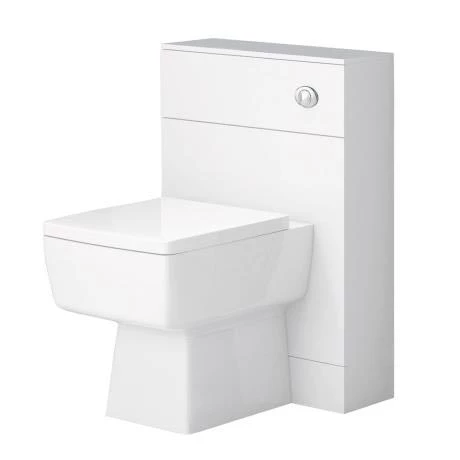 Nova High Gloss White Vanity Bathroom Suite - W1100 x D400/200mm 3 Nova High Gloss White Vanity Bathroom Suite - W1100 x D400/200mm - Image 3