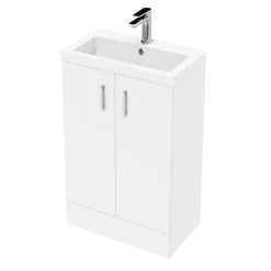 Pallas 500 Modern Gloss White Floor Standing Vanity Unit 8 Pallas 500 Modern Gloss White Floor Standing Vanity Unit -White Bathroom Furniture Shop PAL006E D2 460