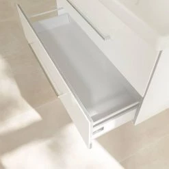 Villeroy and Boch Avento Crystal White 1000mm Wall Hung 2-Drawer Double Vanity Unit 11 Villeroy and Boch Avento Crystal White 1000mm Wall Hung 2-Drawer Double Vanity Unit -White Bathroom Furniture Shop SAVE01B401 D5 460