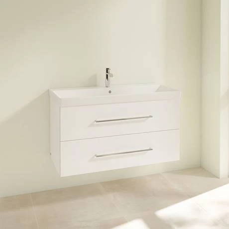 Villeroy and Boch Avento Wall Hung Vanity Unit 1000mm - Crystal White - SAVE03B401 2 Villeroy and Boch Avento Wall Hung Vanity Unit 1000mm - Crystal White - SAVE03B401 - Image 2