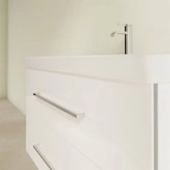 Villeroy and Boch Avento Wall Hung Vanity Unit 1000mm - Crystal White - SAVE03B401 10 Villeroy and Boch Avento Wall Hung Vanity Unit 1000mm - Crystal White - SAVE03B401 -White Bathroom Furniture Shop SAVE03B401 D4 460