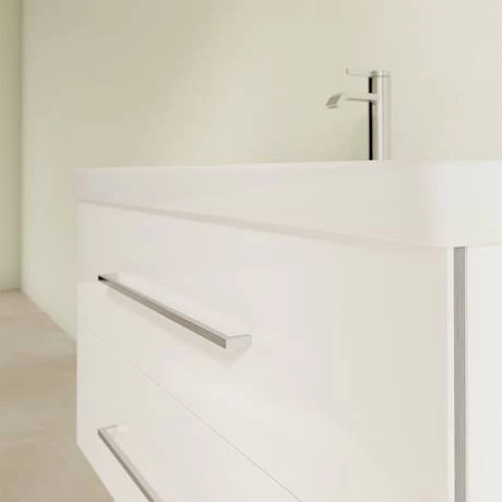 Villeroy and Boch Avento Wall Hung Vanity Unit 1000mm - Crystal White - SAVE03B401 5 Villeroy and Boch Avento Wall Hung Vanity Unit 1000mm - Crystal White - SAVE03B401 - Image 5