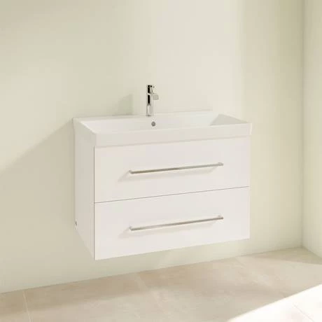 Villeroy and Boch Avento Wall Hung Vanity Unit 800mm - Crystal White - SAVE05B401 2 Villeroy and Boch Avento Wall Hung Vanity Unit 800mm - Crystal White - SAVE05B401 - Image 2