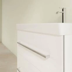 Villeroy and Boch Avento Wall Hung Vanity Unit 630mm - Crystal White - SAVE07B401 10 Villeroy and Boch Avento Wall Hung Vanity Unit 630mm - Crystal White - SAVE07B401 -White Bathroom Furniture Shop SAVE07B401 D4 460