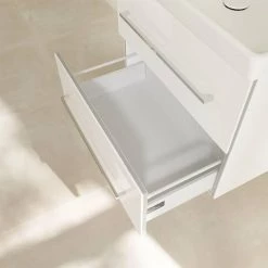 Villeroy and Boch Avento Wall Hung Vanity Unit 630mm - Crystal White - SAVE07B401 11 Villeroy and Boch Avento Wall Hung Vanity Unit 630mm - Crystal White - SAVE07B401 -White Bathroom Furniture Shop SAVE07B401 D5 460