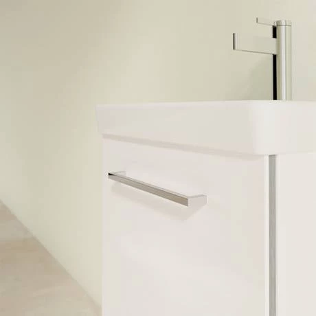 Villeroy and Boch Avento Crystal White 450mm Wall Hung 1-Door Vanity Unit 5 Villeroy and Boch Avento Crystal White 450mm Wall Hung 1-Door Vanity Unit - Image 5