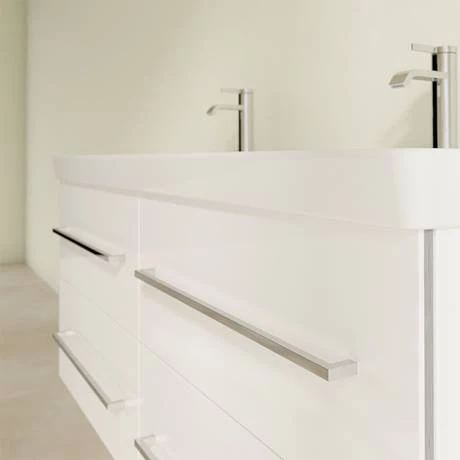 Villeroy and Boch Avento Double Vanity Unit 1180mm - Crystal White - SAVE29B401 5 Villeroy and Boch Avento Double Vanity Unit 1180mm - Crystal White - SAVE29B401 - Image 5