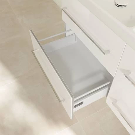 Villeroy and Boch Avento Double Vanity Unit 1180mm - Crystal White - SAVE29B401 6 Villeroy and Boch Avento Double Vanity Unit 1180mm - Crystal White - SAVE29B401 - Image 6