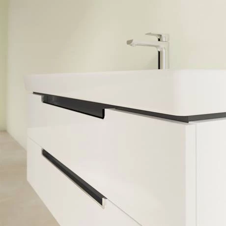 Villeroy and Boch Subway 2.0 Glossy White 1000mm Wall Hung 2-Drawer Vanity Unit 3 Villeroy and Boch Subway 2.0 Glossy White 1000mm Wall Hung 2-Drawer Vanity Unit - Image 3