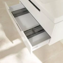 Villeroy and Boch Subway 2.0 Glossy White 1000mm Wall Hung 2-Drawer Vanity Unit 9 Villeroy and Boch Subway 2.0 Glossy White 1000mm Wall Hung 2-Drawer Vanity Unit -White Bathroom Furniture Shop SB2GW1000 D4 460