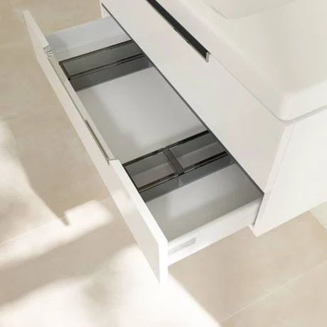 Villeroy and Boch Subway 2.0 Glossy White 1000mm Wall Hung 2-Drawer Vanity Unit 5 Villeroy and Boch Subway 2.0 Glossy White 1000mm Wall Hung 2-Drawer Vanity Unit - Image 5