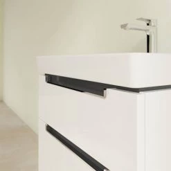 Villeroy and Boch Subway 2.0 Glossy White 600mm Wall Hung 2-Drawer Vanity Unit 7 Villeroy and Boch Subway 2.0 Glossy White 600mm Wall Hung 2-Drawer Vanity Unit -White Bathroom Furniture Shop SB2GW600 D2 460