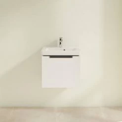 Villeroy and Boch Subway 2.0 Glossy White 500mm Wall Hung 1-Drawer Vanity Unit 8 Villeroy and Boch Subway 2.0 Glossy White 500mm Wall Hung 1-Drawer Vanity Unit -White Bathroom Furniture Shop SBGW500 D2 460