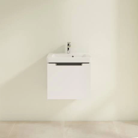 Villeroy and Boch Subway 2.0 Glossy White 500mm Wall Hung 1-Drawer Vanity Unit 3 Villeroy and Boch Subway 2.0 Glossy White 500mm Wall Hung 1-Drawer Vanity Unit - Image 3