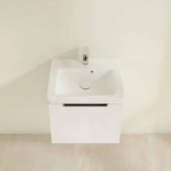 Villeroy and Boch Subway 2.0 Glossy White 500mm Wall Hung 1-Drawer Vanity Unit 9 Villeroy and Boch Subway 2.0 Glossy White 500mm Wall Hung 1-Drawer Vanity Unit -White Bathroom Furniture Shop SBGW500 D3 460