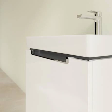 Villeroy and Boch Subway 2.0 Glossy White 550mm Wall Hung 1-Drawer Vanity Unit 3 Villeroy and Boch Subway 2.0 Glossy White 550mm Wall Hung 1-Drawer Vanity Unit - Image 3