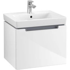 Villeroy and Boch Subway 2.0 Glossy White 550mm Wall Hung 1-Drawer Vanity Unit