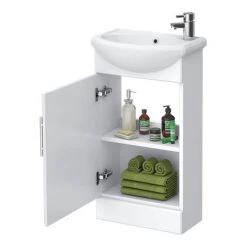 Sienna Cloakroom Suite 7 Sienna Cloakroom Suite -White Bathroom Furniture Shop SIE001 d3 460