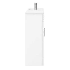 Valencia Slimline Combination Basin & Toilet Unit - White Gloss - (1000 x 305mm) 8 Valencia Slimline Combination Basin & Toilet Unit - White Gloss - (1000 x 305mm) -White Bathroom Furniture Shop SLFP N D2 460