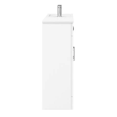 Valencia Slimline Combination Basin & Toilet Unit - White Gloss - (1000 x 305mm) 3 Valencia Slimline Combination Basin & Toilet Unit - White Gloss - (1000 x 305mm) - Image 3