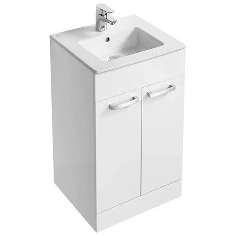 Ideal Standard Tempo 500mm Gloss White Vanity Unit - Floor Standing 2 Door Unit 1 Ideal Standard Tempo 500mm Gloss White Vanity Unit - Floor Standing 2 Door Unit