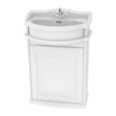 Miller - Traditional 1903 50 Single Door Wall Hung Vanity Unit with Ceramic Basin 1 Miller - Traditional 1903 50 Single Door Wall Hung Vanity Unit with Ceramic Basin