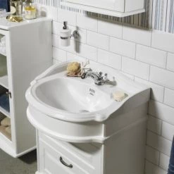 White Bathroom Furniture Shop -White Bathroom Furniture Shop TRAD65DRWFS D1 460 1