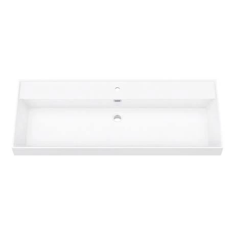 Valencia 1200 Gloss Grey Minimalist Wall Hung Vanity Unit with Chrome Handle 4 Valencia 1200 Gloss Grey Minimalist Wall Hung Vanity Unit with Chrome Handle - Image 4