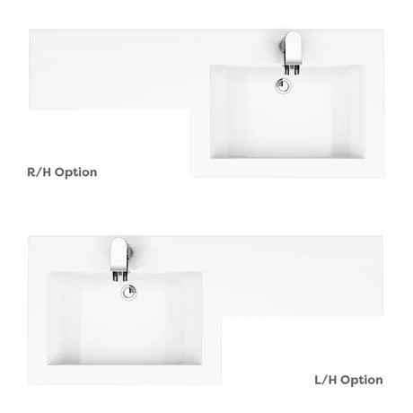 Valencia Bathroom Combination Suite Unit - 1100mm Basin w. Black Handles and Square Toilet 5 Valencia Bathroom Combination Suite Unit - 1100mm Basin w. Black Handles and Square Toilet - Image 5