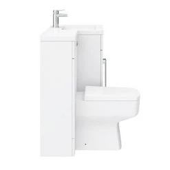 Valencia 1100mm Bathroom Combination Suite Unit with Basin + Square Toilet 10 Valencia 1100mm Bathroom Combination Suite Unit with Basin + Square Toilet -White Bathroom Furniture Shop VAL1100S D5 460