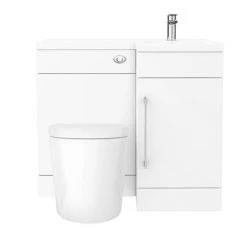 Valencia 900mm Combination Bathroom Suite Unit + Solace Toilet 8 Valencia 900mm Combination Bathroom Suite Unit + Solace Toilet -White Bathroom Furniture Shop VAL900SL d6 460