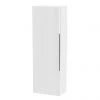 Venice Fluted Wall Hung Tall Storage Cabinet - White
