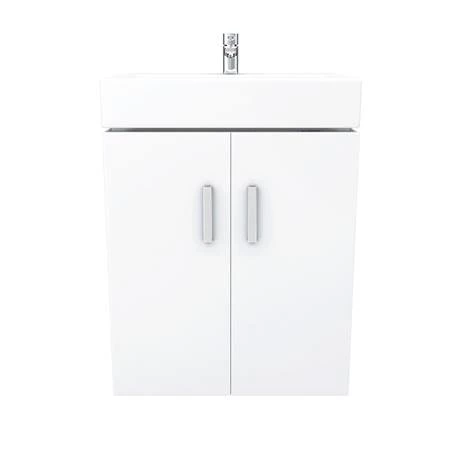 Nova Wall Mounted Vanity - 450mm Gloss White (Flat Packed) 3 Nova Wall Mounted Vanity - 450mm Gloss White (Flat Packed) - Image 3