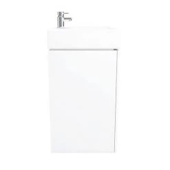 Nova Wall Mounted Vanity - 450mm Gloss White (Flat Packed) 9 Nova Wall Mounted Vanity - 450mm Gloss White (Flat Packed) -White Bathroom Furniture Shop VTWW450 D6 460 1