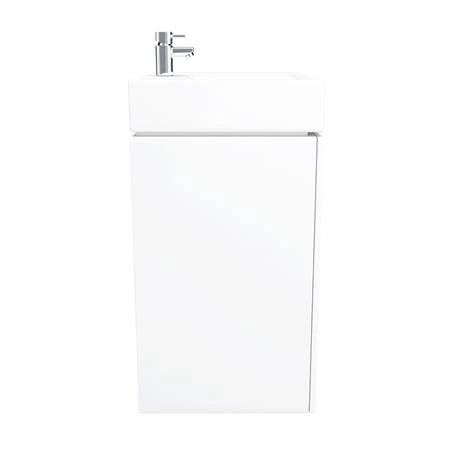 Nova Wall Mounted Vanity - 450mm Gloss White (Flat Packed) 4 Nova Wall Mounted Vanity - 450mm Gloss White (Flat Packed) - Image 4