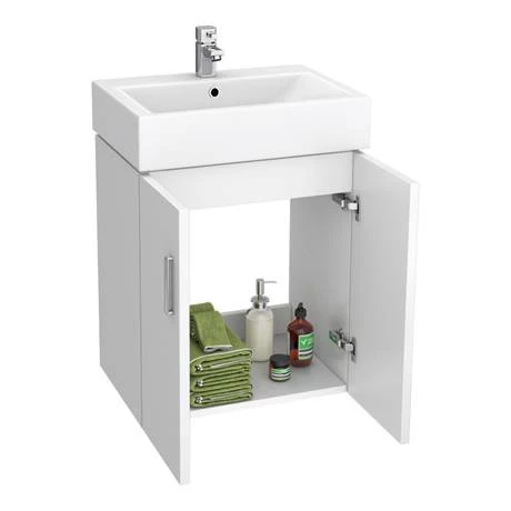 Nova Wall Mounted Vanity - 450mm Gloss White (Flat Packed) 5 Nova Wall Mounted Vanity - 450mm Gloss White (Flat Packed) - Image 5