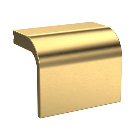 Venice Abstract 600mm White Vanity Unit - Wall Hung 2 Drawer Unit with White Worktop & Brushed Brass Handles 2 Venice Abstract 600mm White Vanity Unit - Wall Hung 2 Drawer Unit with White Worktop & Brushed Brass Handles - Image 2