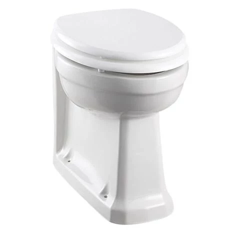 Burlington 60 Back to Wall Unit & Pan (excluding Seat) - Matt White 2 Burlington 60 Back to Wall Unit & Pan (excluding Seat) - Matt White - Image 2