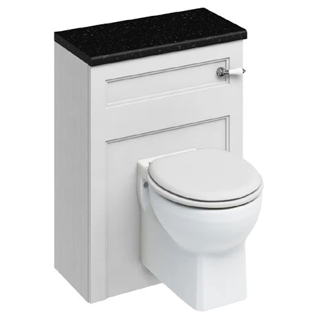 Burlington 60 Back to Wall Unit & Wall Hung Pan (excluding Seat) - Matt White 1 Burlington 60 Back to Wall Unit & Wall Hung Pan (excluding Seat) - Matt White