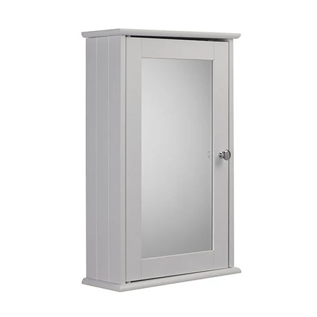 Croydex Malton Wooden Single Door White Bathroom Mirror Cabinet with FlexiFix - WC280122 1 Croydex Malton Wooden Single Door White Bathroom Mirror Cabinet with FlexiFix - WC280122